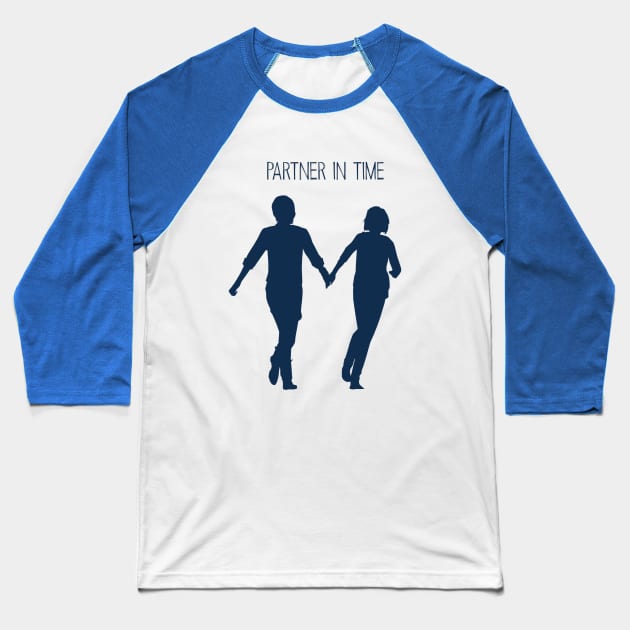 Partner In Time Baseball T-Shirt by attackofthegiantants